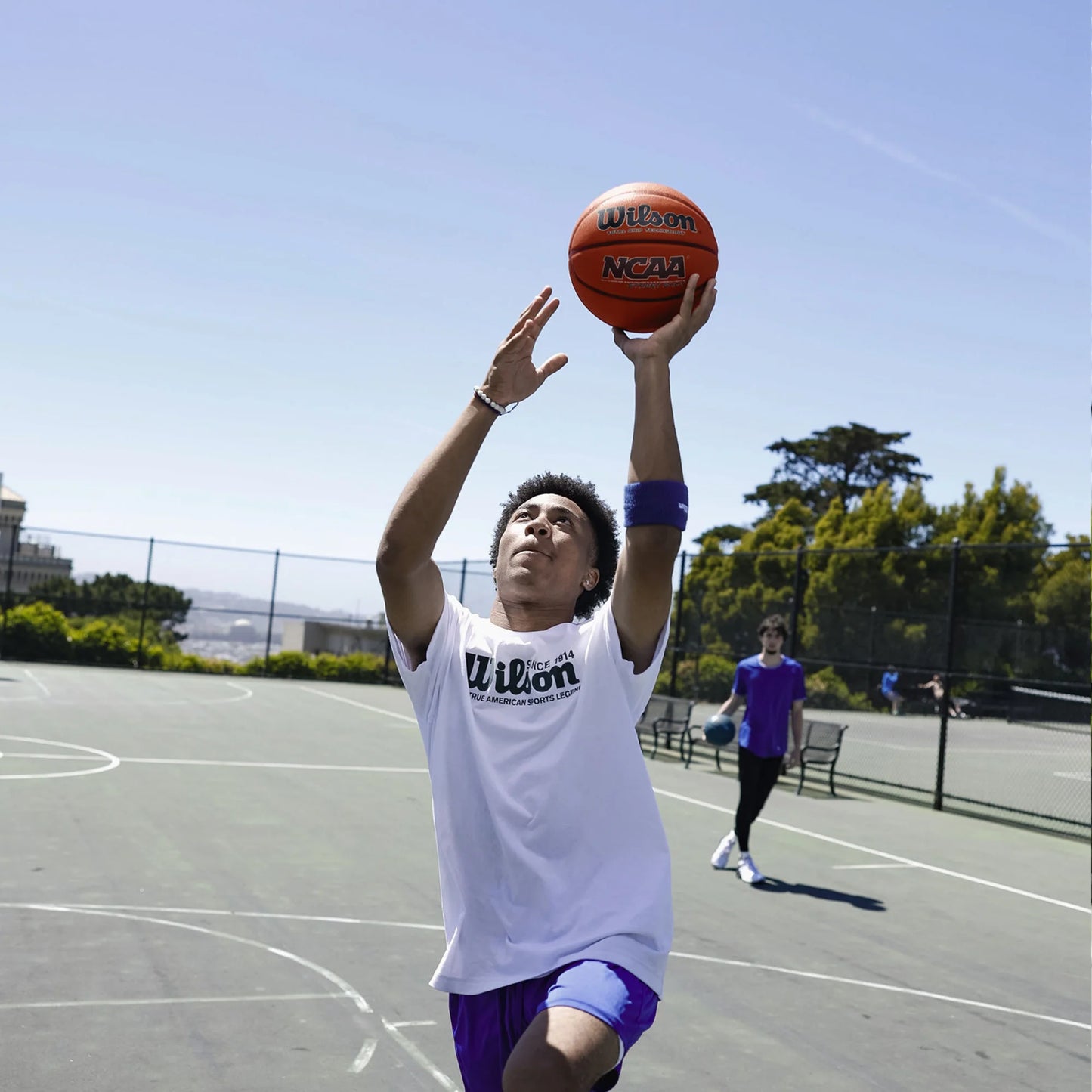 Wilson NCAA Street Shot Outdoor Basketball, Official Size 29.5"