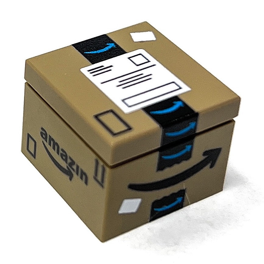 Amazin' Package / Shipping Box - Custom Printed made using LEGO parts