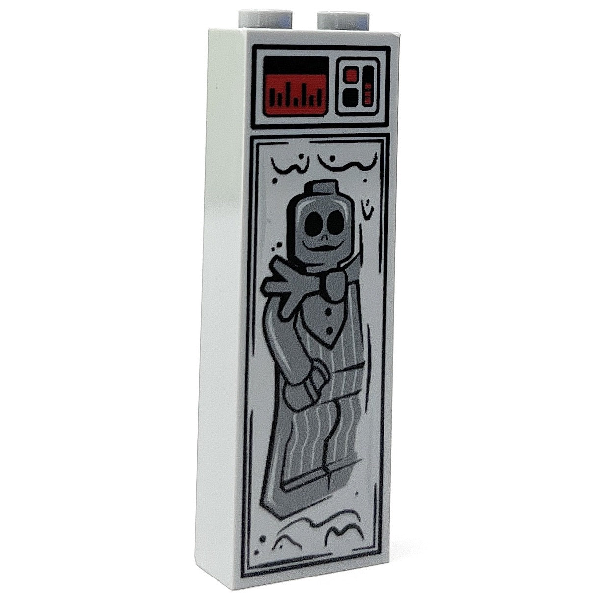 Bone Daddy (Halloween) in Carbonite (1x2x5 Brick) made using LEGO parts - B3 Customs