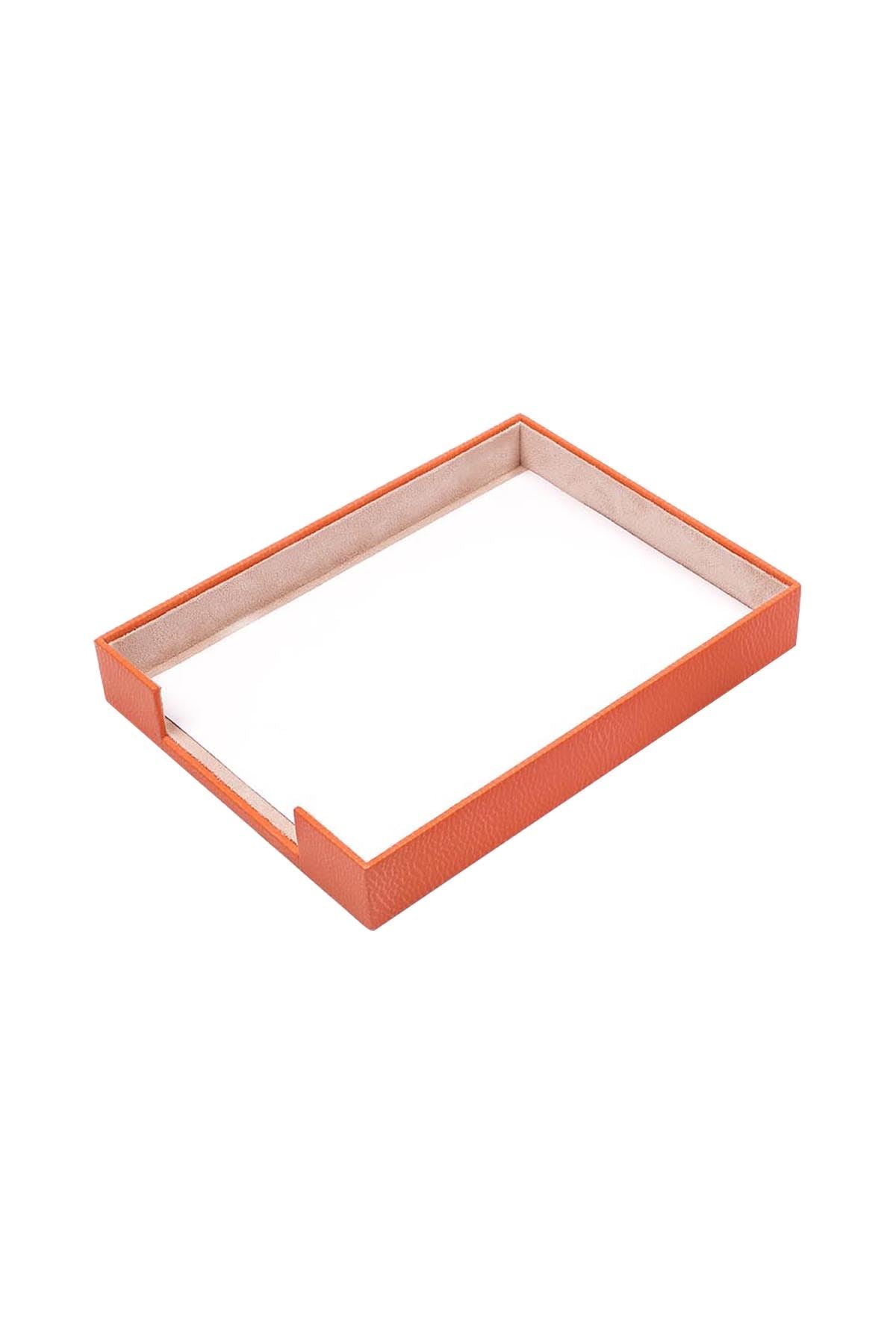 MOOG Leather Desk Set-3 Accessories-Single Document Tray - Green  - 3 PCS