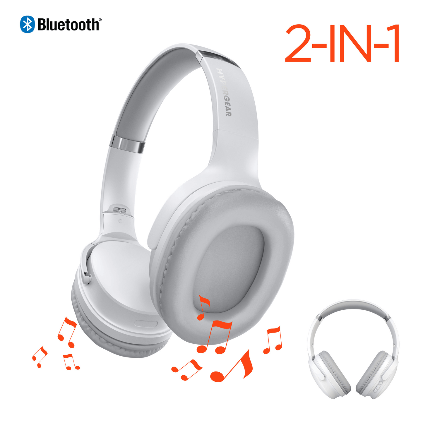 HyperGear Flip 2-in-1 Headphones Plus Speaker