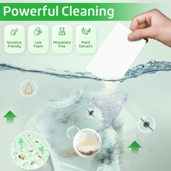 Poesie Laundry Detergent Sheets, Fresh Scent, No Waste, 160 Count, 1 Pack