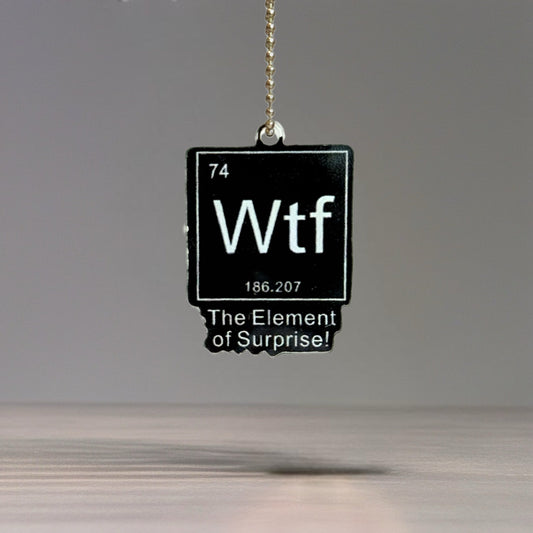 WTF Funny Charm - Tumbler Handle Charm