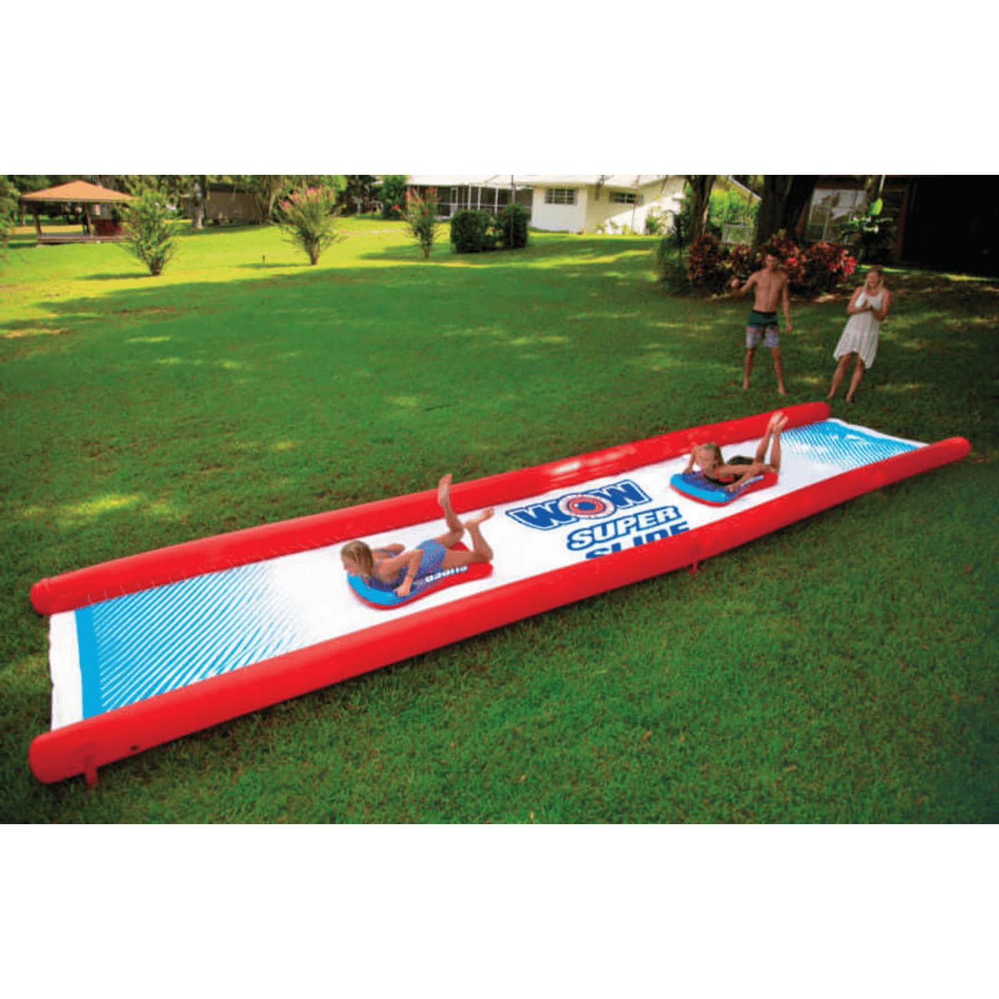 WOW Watersports Backyard Mega Water Slide 25' X 6' with 2 Mega Sleds and Sprinkler