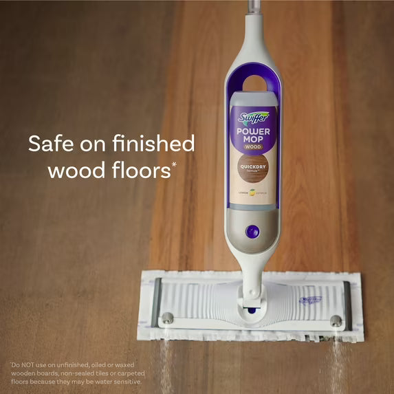 Swiffer PowerMop Wood Mopping Pad Refills, 5 Count