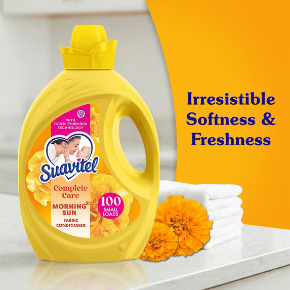 Suavitel Complete Liquid Fabric Softener, Fabric Conditioner, Morning Sun Scent, 100 fl oz Bottle