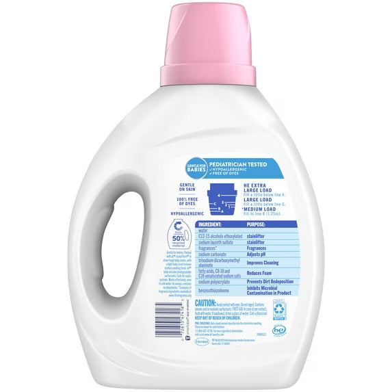 all Baby Liquid Laundry Detergent, 73 oz, 58 Loads