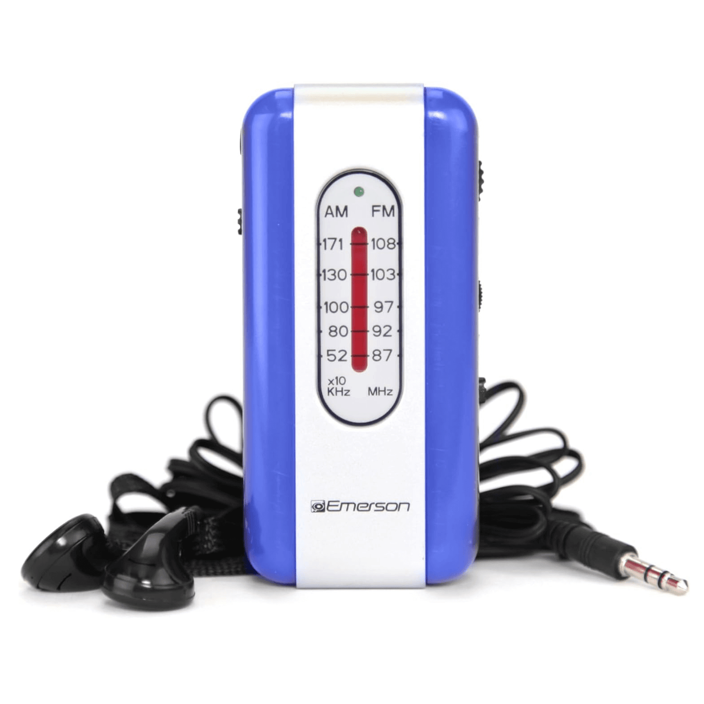 Emerson Portable AMFM Radio with Earbuds and Wide Frequency Range of Stations