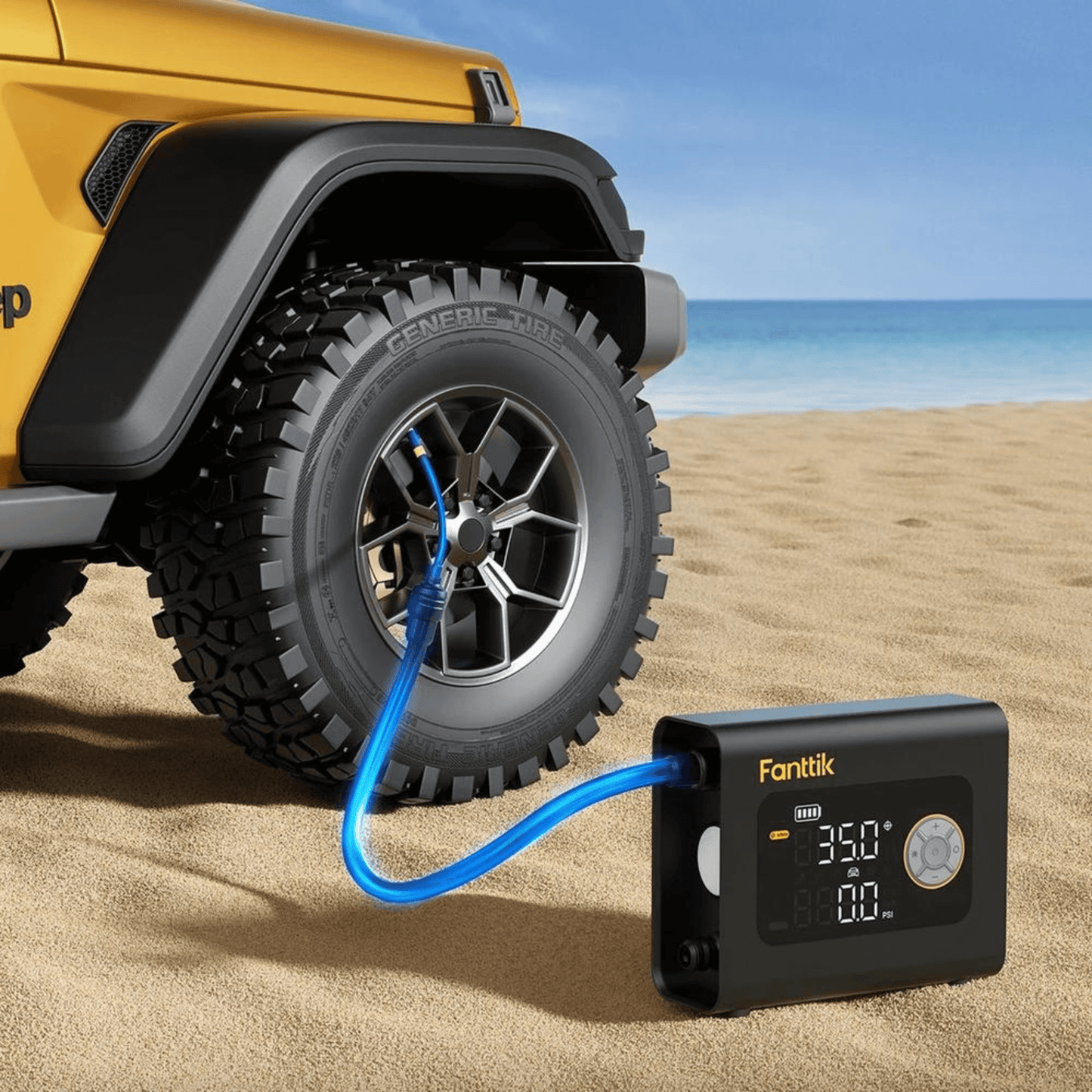 Fanttik S300 Cross Portable Air Inflator/Light/Power Bank - REFURBISHED