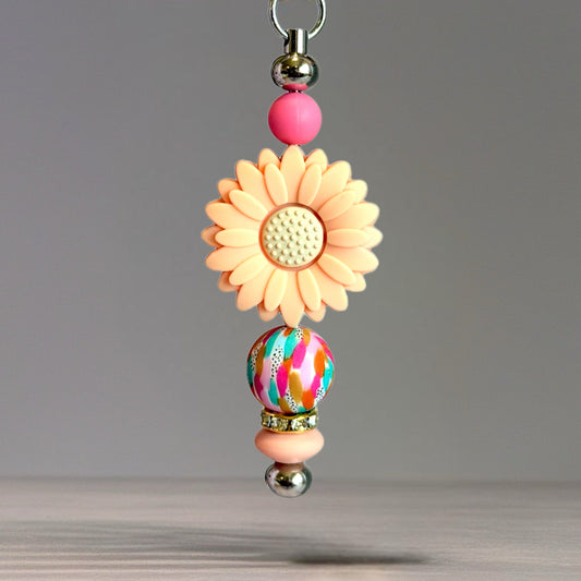 Peach Mum Bar Charm - Tumbler Handle Charm