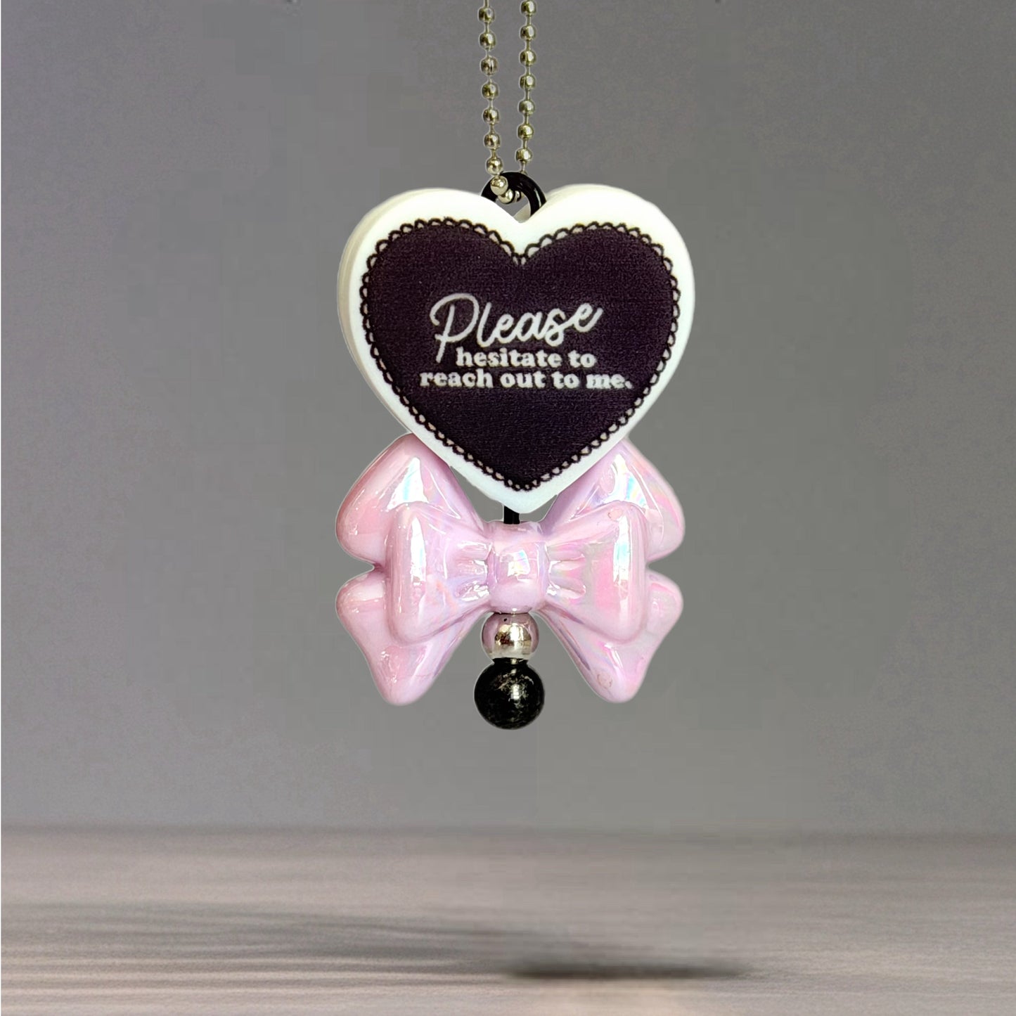 Please Hesitate Mini Bar Charm - Tumbler Handle Charm