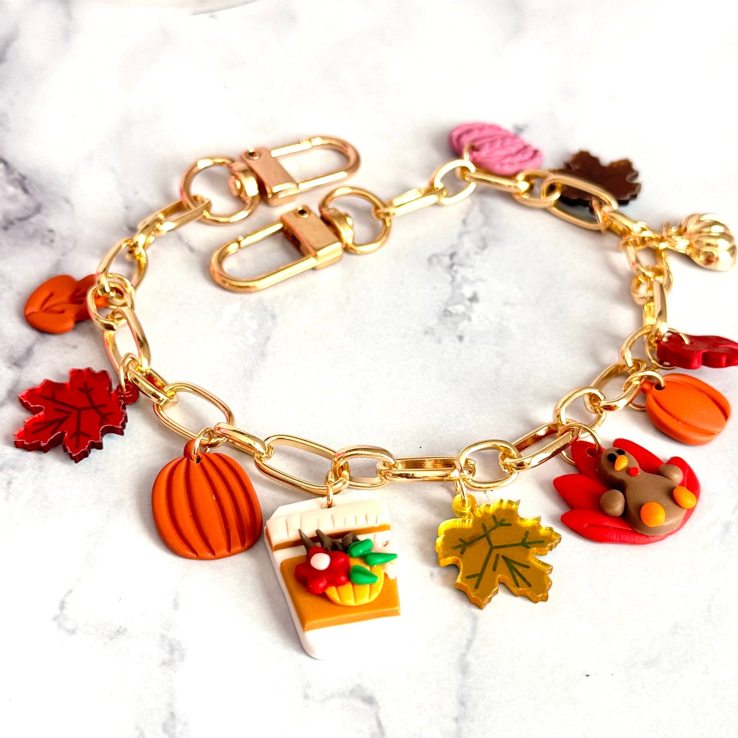 Fall Vibes Deluxe Tumbler Charm Necklace