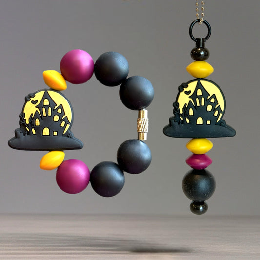 Haunted House Charm - Tumbler Handle Charm