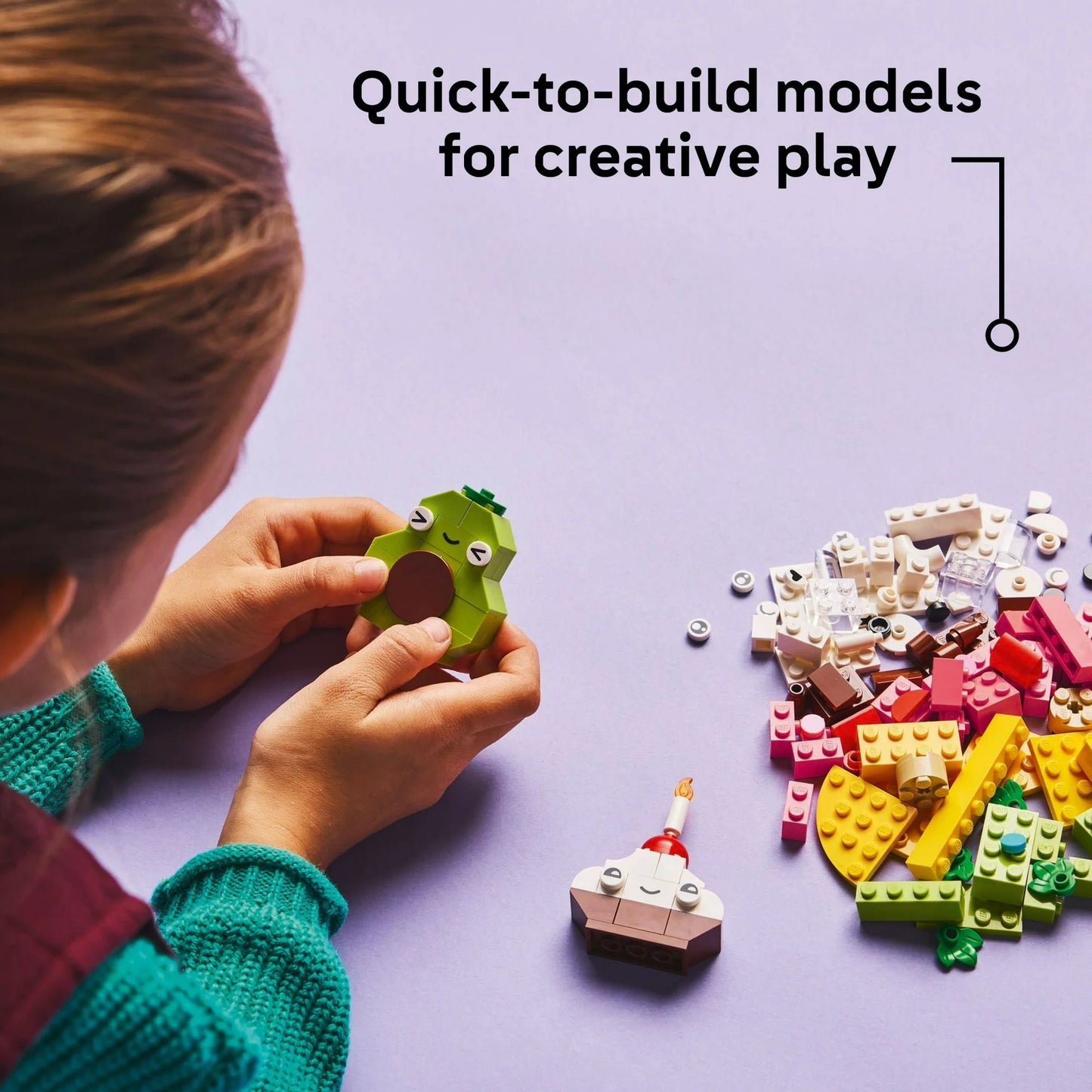 LEGO Classic Creative Food Friends Building Toy Set