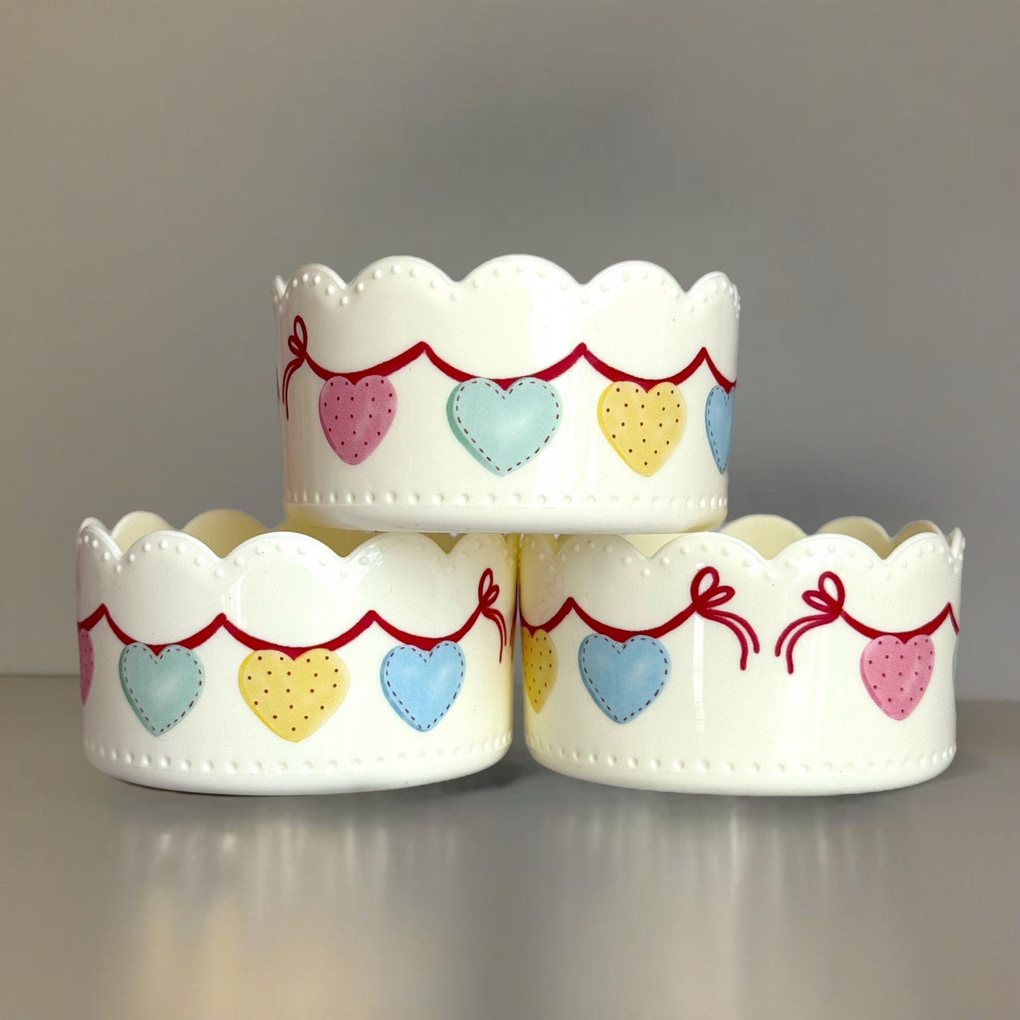 Heart Bunting Scallop Tumbler Boot