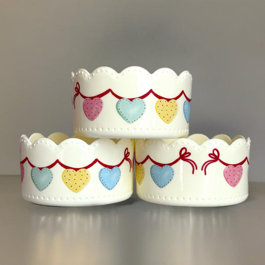 Heart Bunting Scallop Tumbler Boot