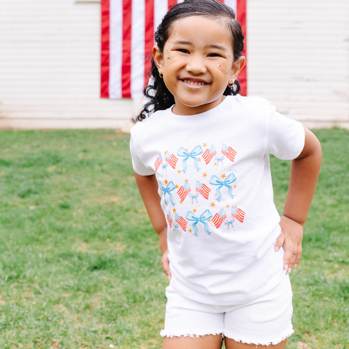 American Flag and Bows
