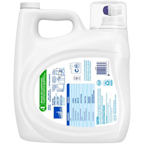 all Free Clear Liquid Laundry Detergent, 154 oz, 123 Loads