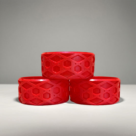 Red Shimmer 2.75" Shorty Waffle Boot