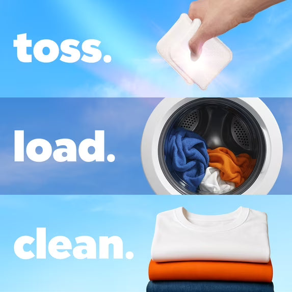 Tide Evo Laundry Detergent Tiles, 100% Concentrated, 6X Cleaning Power, Original Tide Scent, 16 Count
