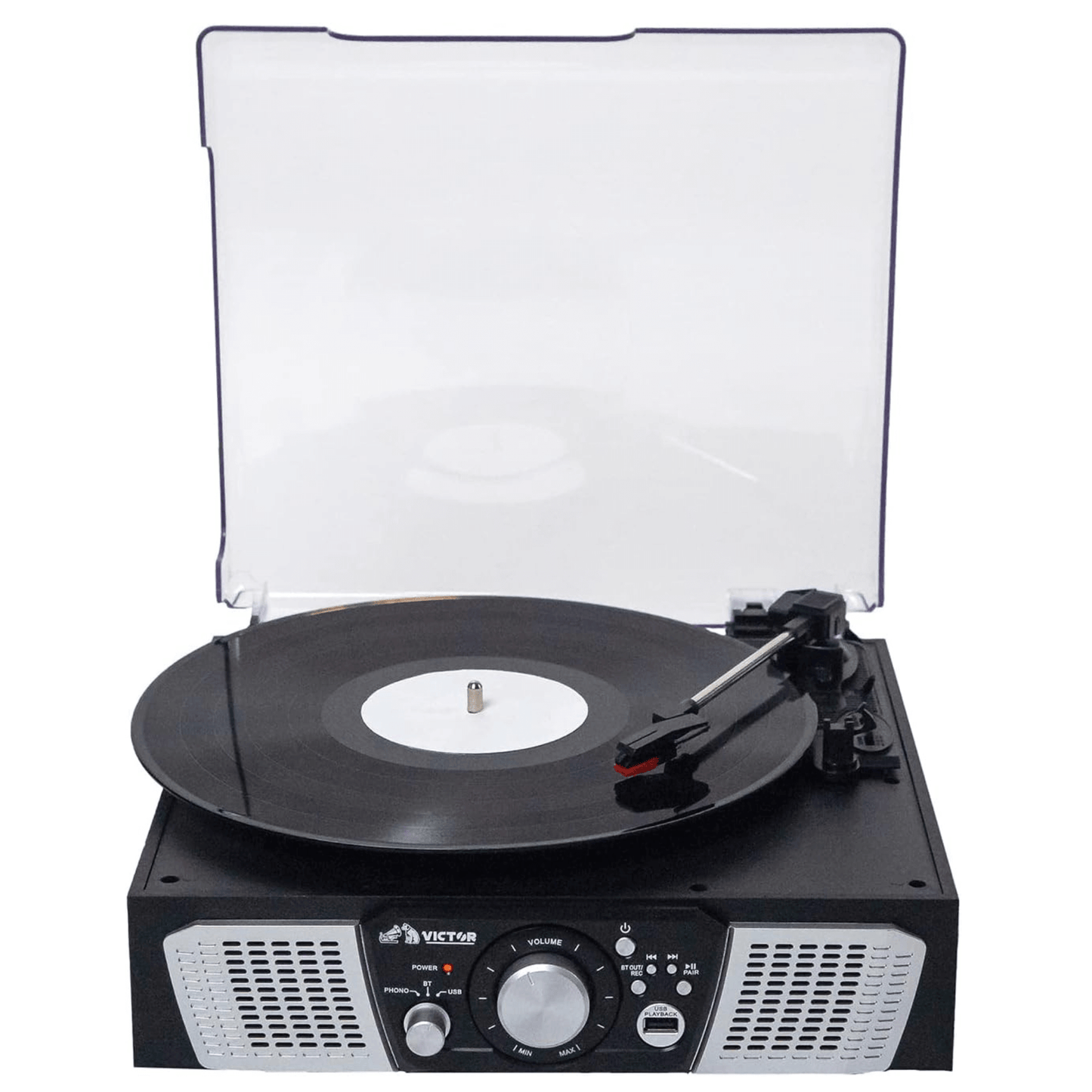 Victor Lakeshore 5-in-1 Hybrid BT Turntable System Black - Refurbished