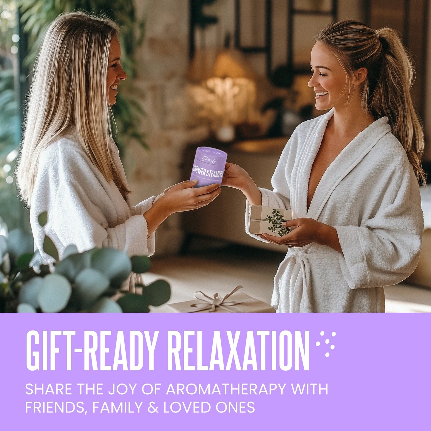 Cleverfy Shower Steamers Aromatherapy - Tube Gift Box for Women