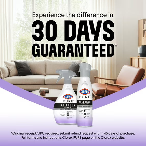 Clorox PURE Allergen Neutralizer Daily Air Spray, Nighttime Calm, 8 oz. Bottle