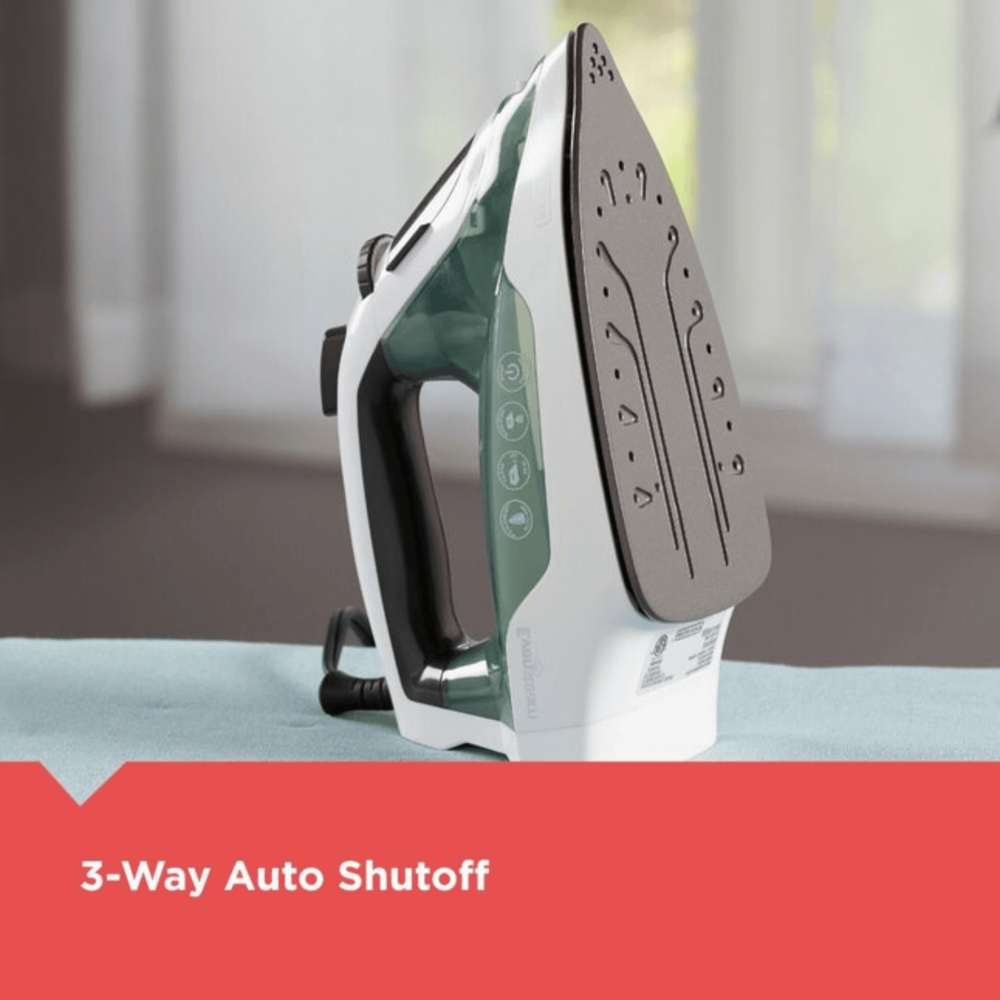 Black & Decker Easy Steam TrueGlide Nonstick SmartSteam Compact Iron - REFURBISHED