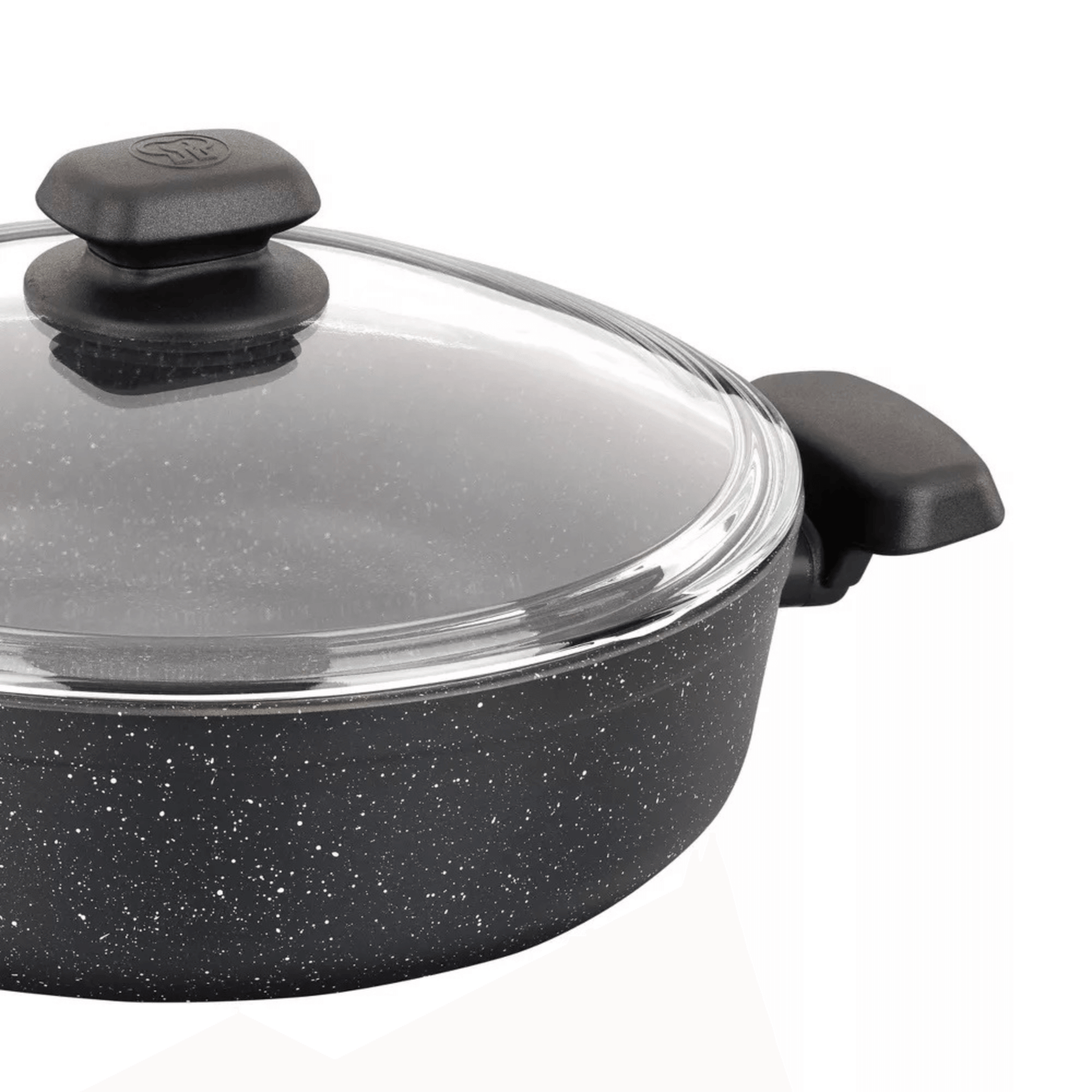 Korkmaz Ornella Aluminum 4L Non-Stick Low Casserole Dish with Lid