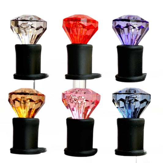 DIAMOND Straw Topper Black Base