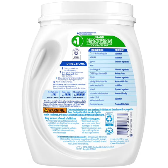 all Free Clear Mighty Pacs, 60 Count