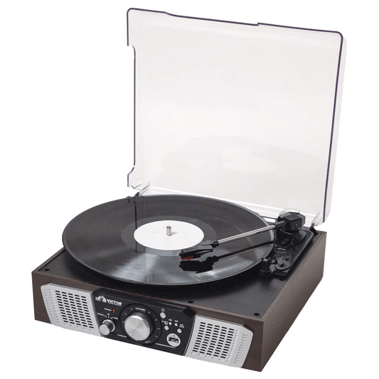 Victor Lakeshore 5-in-1 Hybrid BT Turntable System Espresso - Refurbished