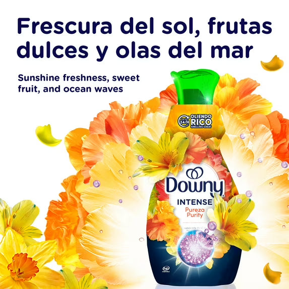 Downy Intense Liquid Fabric Softener and Conditioner, Purity Scent, 32 fl oz, 44 Loads