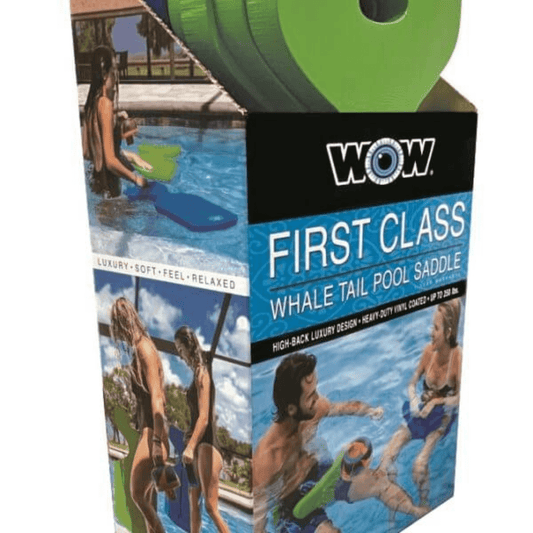 Wow Watersports First Class Soft Dipped Foam Whale Tail Saddle Seat 6pck PDQ - Green