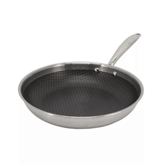 Better Chef 10-Inch 3-Ply Stainless Steel Nonstick Fry Pan with Rolled Edge