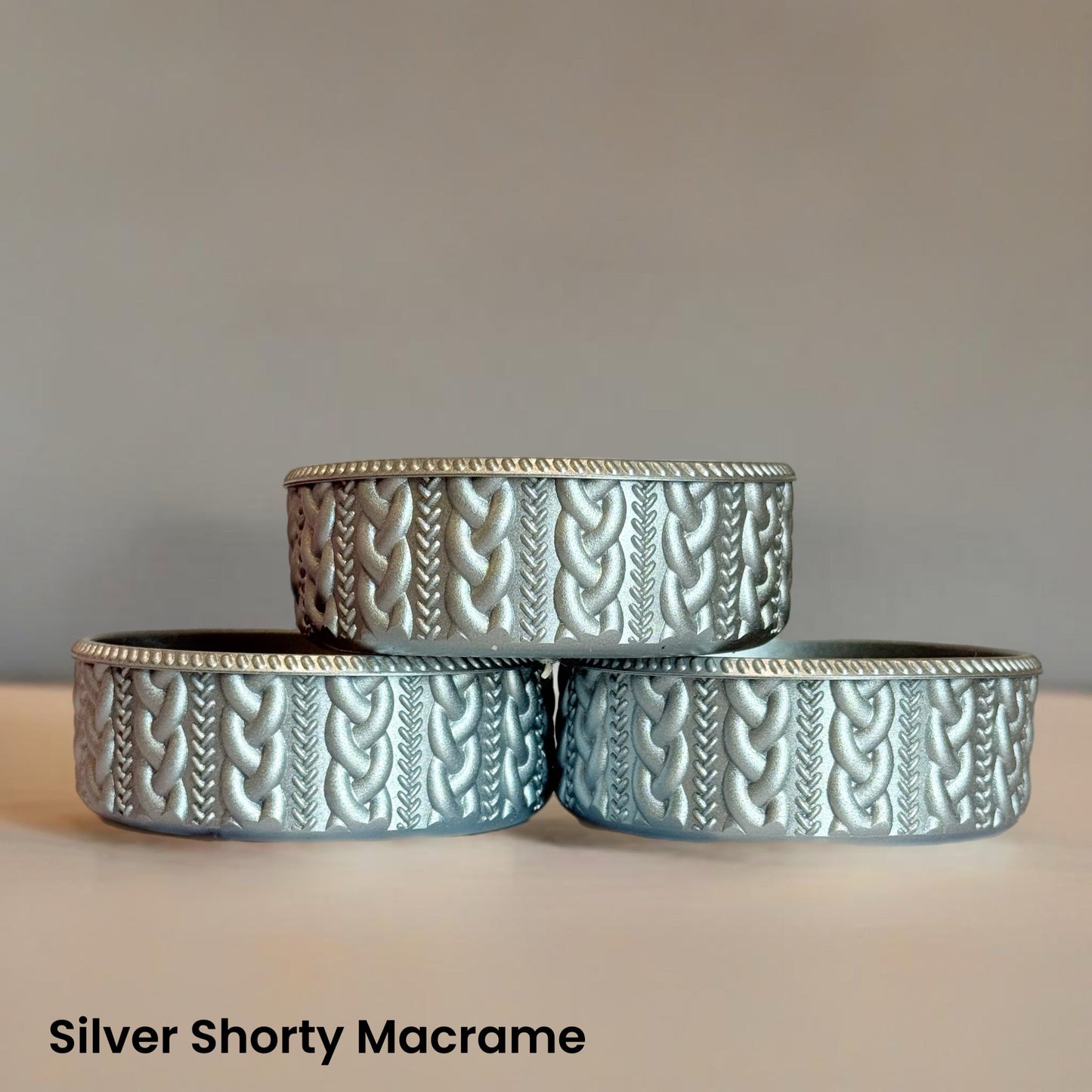 Silver Shorty Macrame  Boot