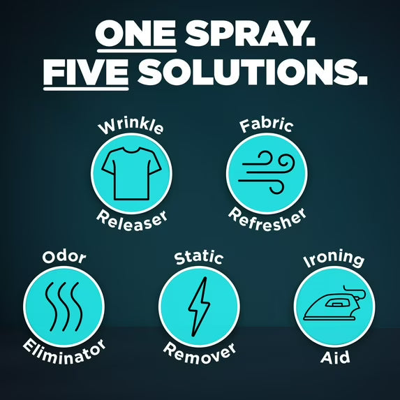 Downy Wrinkle Releaser and Refresher Fabric Spray, Unstopables Fresh Scent, 33.8 fl oz
