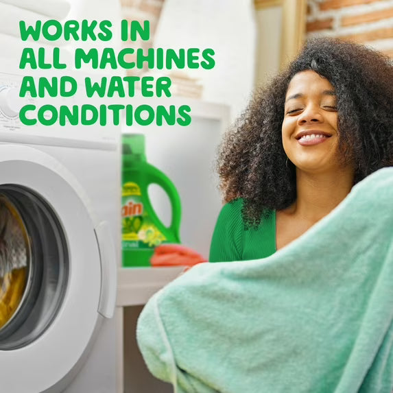 Gain Laundry Detergent Liquid with Odor Fighters, Original Scent, 154 fl oz, 107 Loads
