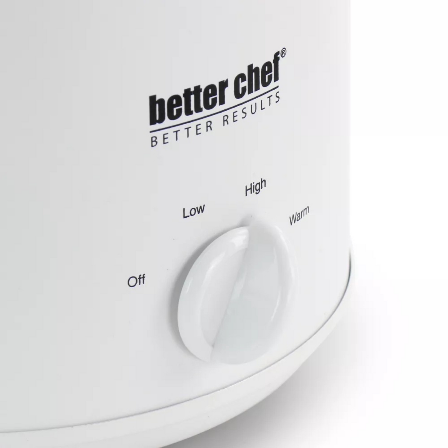 Better Chef 3-Quart Round Slow Cooker with Removable White Crock
