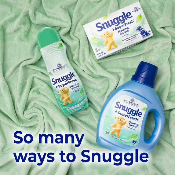 Snuggle SuperFresh Liquid Fabric Softener, Odor Eliminating, Morning Breeze, 40 Loads