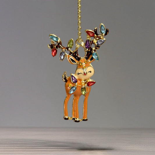 Bling Reindeer Charm - Tumbler Handle Charm