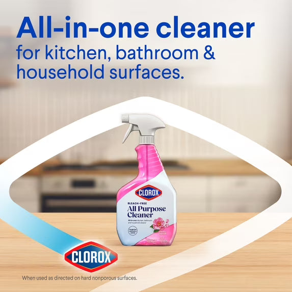 Clorox All Purpose Cleaner, Bleach Free, Spring Garden, 32 fl oz