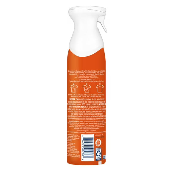 Bounce Rapid Touch-Up 3 in 1 Static Remover, Wrinkle Releaser, Fabric Refreshing Odor Eliminator, Fresh Scent, 9.7 oz
