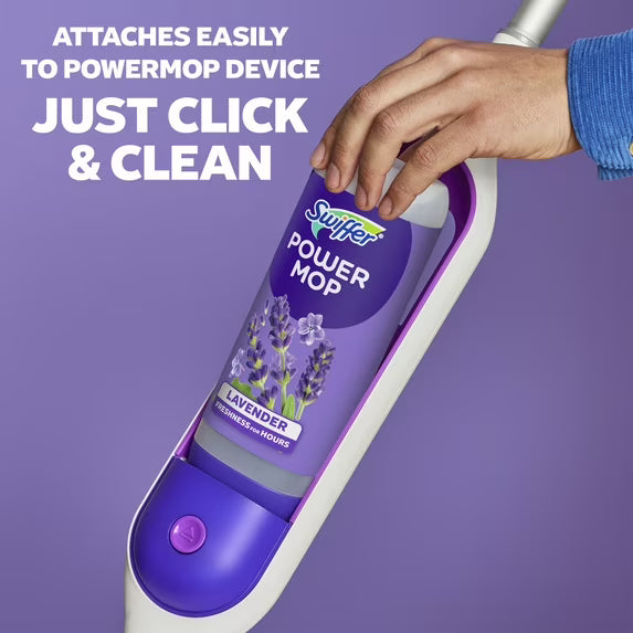 Swiffer Power Mop Floor Cleaning Solution with Lavender Scent, 25.3 fl oz, 3 Count