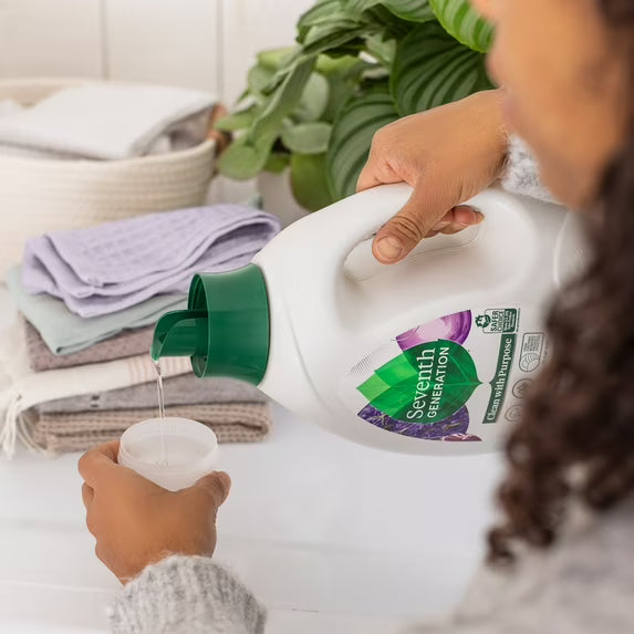 Seventh Generation Liquid Laundry Detergent Liquid, Floral Lavender, 90 fl oz, 60 Loads