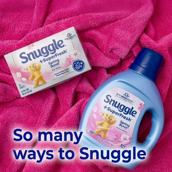 Snuggle SuperFresh Liquid Fabric Softener, Odor Eliminating, Spring Burst, 40 Loads