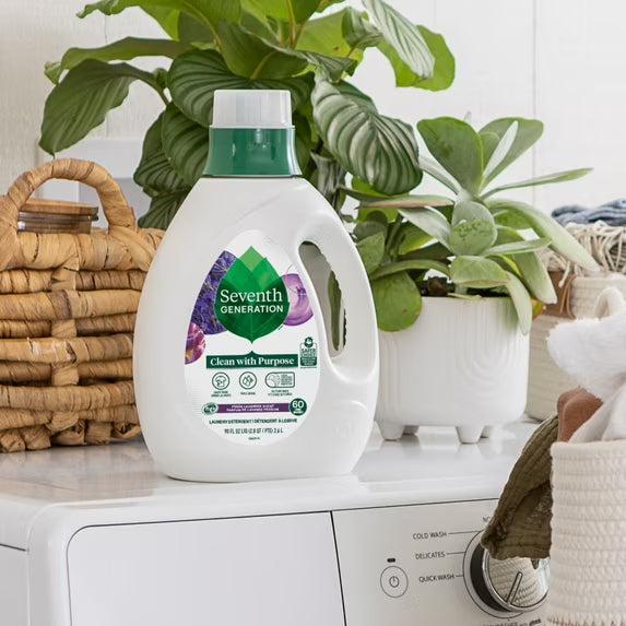 Seventh Generation Liquid Laundry Detergent Liquid, Floral Lavender, 90 fl oz, 60 Loads