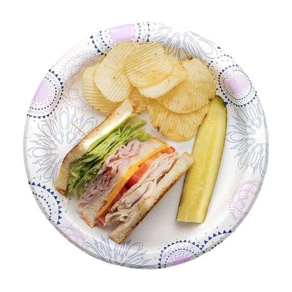 Great Value Disposable Paper Plates, 8.5", 100 Count
