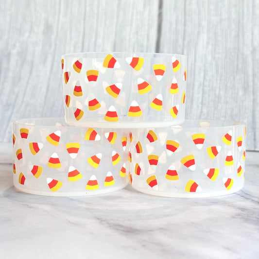 CLEAR Candy Corn Tumbler Boot -fits 20-40oz New!