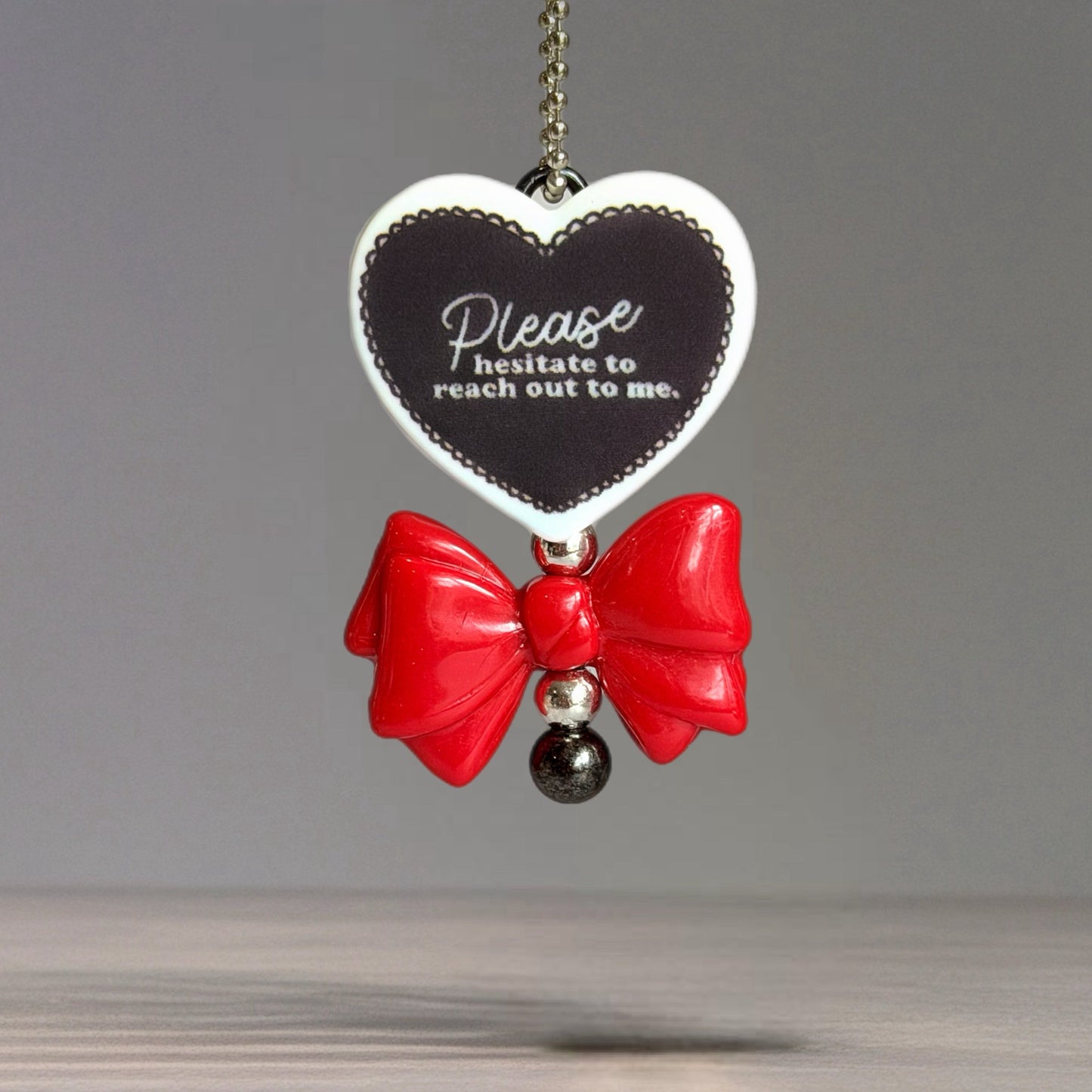 Please Hesitate Mini Bar Charm - Tumbler Handle Charm
